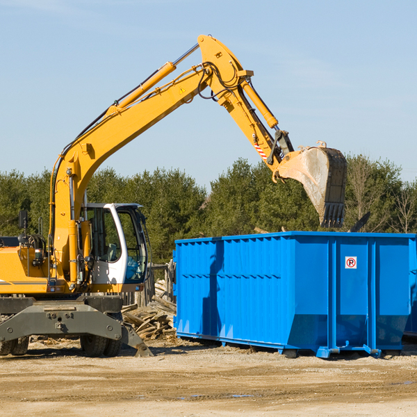 are there any restrictions on where a residential dumpster can be placed in North Judson